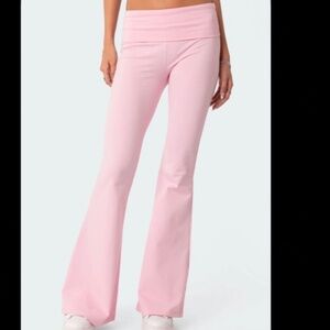 Edikted foldover flared leggings